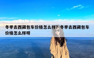 冬季去西藏包车价格怎么样？冬季去西藏包车价格怎么样呀
