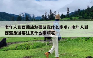 老年人到西藏旅游要注意什么事项？老年人到西藏旅游要注意什么事项呢