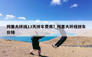 阿里大环线13天拼车费用？阿里大环线拼车价钱