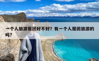 一个人旅游报团好不好？有一个人报团旅游的吗?