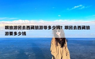 跟旅游团去西藏旅游带多少钱？跟团去西藏旅游要多少钱