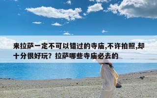 来拉萨一定不可以错过的寺庙,不许拍照,却十分很好玩？拉萨哪些寺庙必去的