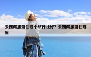 去西藏旅游住哪个旅行社好？去西藏旅游住哪里