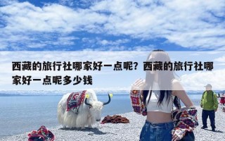 西藏的旅行社哪家好一点呢？西藏的旅行社哪家好一点呢多少钱
