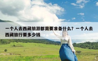 一个人去西藏旅游都需要准备什么？一个人去西藏旅行要多少钱