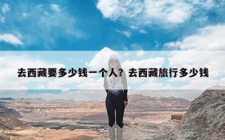 去西藏要多少钱一个人？去西藏旅行多少钱