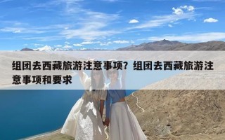 组团去西藏旅游注意事项？组团去西藏旅游注意事项和要求