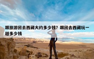 跟旅游团去西藏大约多少钱？跟团去西藏玩一趟多少钱