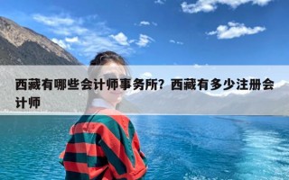 西藏有哪些会计师事务所？西藏有多少注册会计师