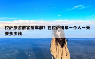 拉萨旅游散客拼车群？在拉萨拼车一个人一天要多少钱