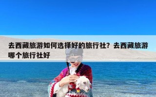 去西藏旅游如何选择好的旅行社？去西藏旅游哪个旅行社好