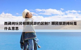西藏纯玩团和跟团游的区别？跟团旅游纯玩是什么意思