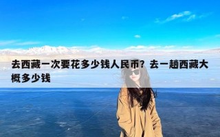去西藏一次要花多少钱人民币？去一趟西藏大概多少钱