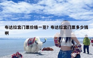 布达拉宫门票价格一览？布达拉宫门票多少钱啊