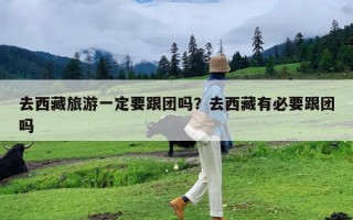 去西藏旅游一定要跟团吗？去西藏有必要跟团吗