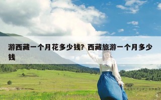 游西藏一个月花多少钱？西藏旅游一个月多少钱