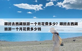 跟团去西藏旅游一个月花费多少？跟团去西藏旅游一个月花费多少钱
