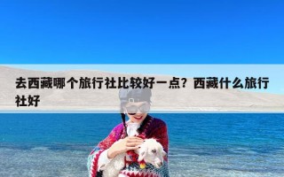 去西藏哪个旅行社比较好一点？西藏什么旅行社好