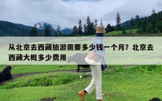 从北京去西藏旅游需要多少钱一个月？北京去西藏大概多少费用