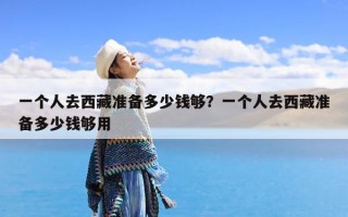 一个人去西藏准备多少钱够？一个人去西藏准备多少钱够用