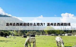 温州去西藏途经什么地方？温州去西藏路线