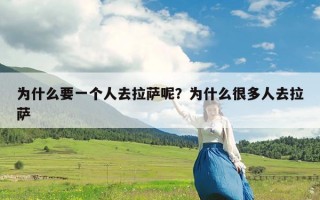 为什么要一个人去拉萨呢？为什么很多人去拉萨