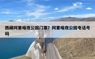 西藏阿里暗夜公园门票？阿里暗夜公园电话号码