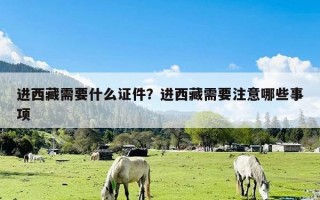 进西藏需要什么证件？进西藏需要注意哪些事项