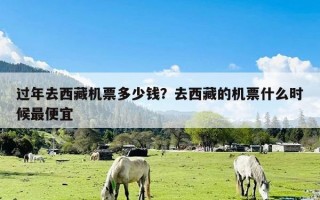 过年去西藏机票多少钱？去西藏的机票什么时候最便宜