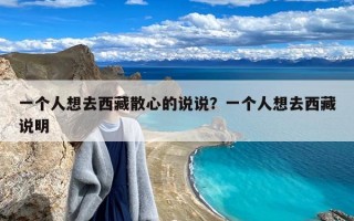 一个人想去西藏散心的说说？一个人想去西藏说明