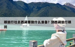 跟旅行社去西藏要做什么准备？到西藏旅行跟团