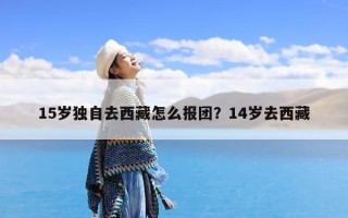 15岁独自去西藏怎么报团？14岁去西藏
