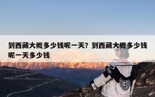 到西藏大概多少钱呢一天？到西藏大概多少钱呢一天多少钱