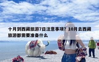 十月到西藏旅游7日注意事项？10月去西藏旅游都需要准备什么