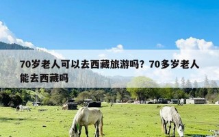 70岁老人可以去西藏旅游吗？70多岁老人能去西藏吗