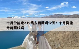 十月份能走219线去西藏吗今天？十月份能走川藏线吗
