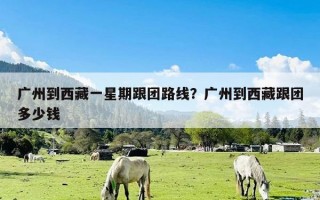 广州到西藏一星期跟团路线？广州到西藏跟团多少钱