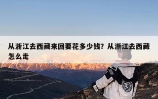 从浙江去西藏来回要花多少钱？从浙江去西藏怎么走