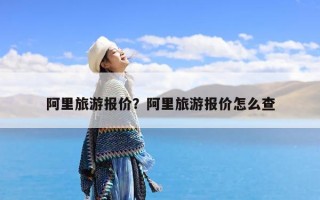 阿里旅游报价？阿里旅游报价怎么查