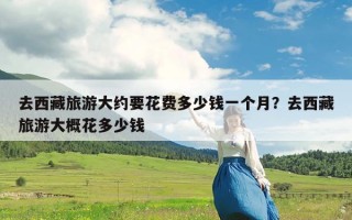 去西藏旅游大约要花费多少钱一个月？去西藏旅游大概花多少钱