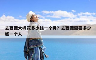 去西藏大概花多少钱一个月？去西藏需要多少钱一个人