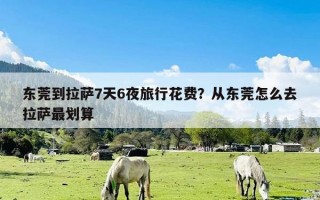 东莞到拉萨7天6夜旅行花费？从东莞怎么去拉萨最划算