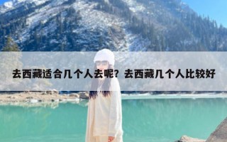 去西藏适合几个人去呢？去西藏几个人比较好