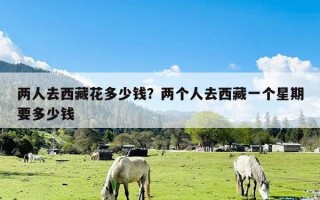 两人去西藏花多少钱？两个人去西藏一个星期要多少钱
