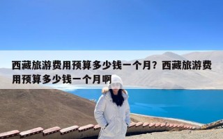 西藏旅游费用预算多少钱一个月？西藏旅游费用预算多少钱一个月啊