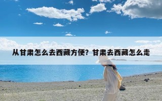 从甘肃怎么去西藏方便？甘肃去西藏怎么走