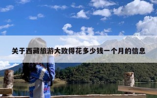 关于西藏旅游大致得花多少钱一个月的信息