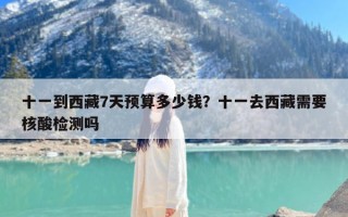 十一到西藏7天预算多少钱？十一去西藏需要核酸检测吗