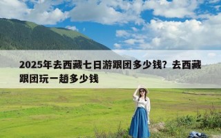 2025年去西藏七日游跟团多少钱？去西藏跟团玩一趟多少钱