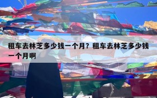 租车去林芝多少钱一个月？租车去林芝多少钱一个月啊